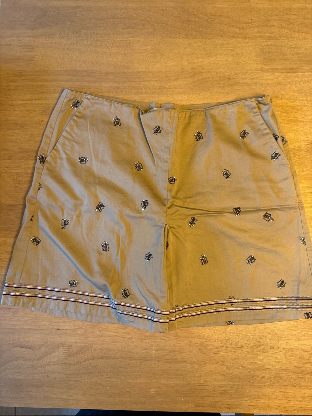 Lizgolf embroidered golf bag Print Golf Skort
